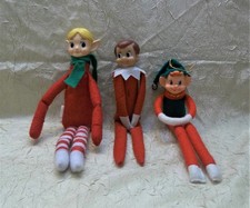Christmas Elf Collection Three Plush Elves - SEE DESCRIPTION
