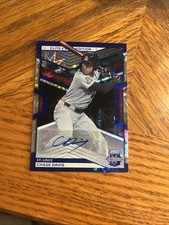 2023 Panini Elite Extra  #63 Chase Davis Auto FOTL Blue starburst 9/12