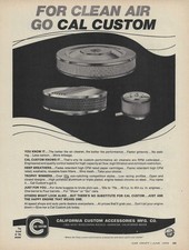 1970 Cal Custom Ad Air Cleaner Vintage Magazine Advertisement Carb Scoop 70 1970 Cal Custom Ad Air Cleaner Vintage Magazine Advertisement Carb Scoop 70
