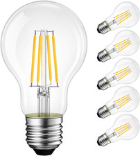 A19 Vintage Edison LED Filament Bulb E26 Base, 4W 40W Equivalent , Warm White 2