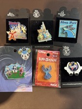 LOT OF ( 6) DIFFERENT DISNEY PINS, NEW ON CARD