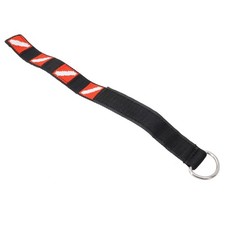 Wrist Strap Diving Adjustable Black Diving Flag Pattern Easy To Use Nylon Scuba