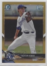 2018 Bowman Draft Chrome Gold Refractor /50 Jackson Kowar #BDC-196