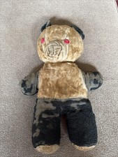 VINTAGE Antique OLD STUFFED TEDDY BEAR PLUSH Handmade Carnival TD