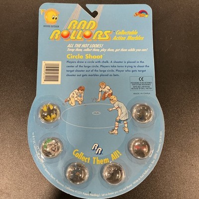 じゅん 1990 Batman Rad Rollers Action Marbles DC Comics Spectra Star VTG