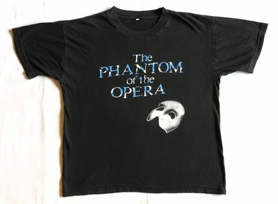 The Phantom Of The Opera Vintage T Shirt 1990's Broadway Musical Back Print Mask