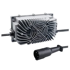 Abakoo 48V 10A Battery Charger for Club Car Golf Cart, with 3 Pin Round Plug,