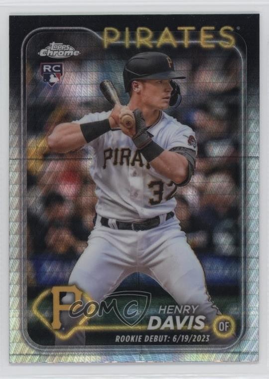 2024 Topps Chrome Update Rookie Debut Prism Refractor Henry Davis #USC128 w1s