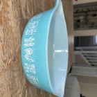 Vintage 471 Pyrex Amish Butterprint 1 Pt Casserole Dish  Turquoise Blue No lid