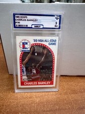 Charles Barkley 89 All-Star Game Card Graded PP Mint 9 Slab