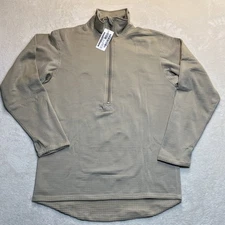 US Army Shirt Mid Weight Cold Weather GEN III Small/Short 1/2 Zip Grid Knit NWT