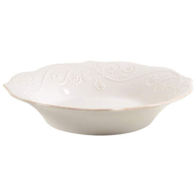 Lenox French Perle Bead Pasta Bowl - White Stoneware 18 Oz, Microwave & Dishwasher Safe - View #9