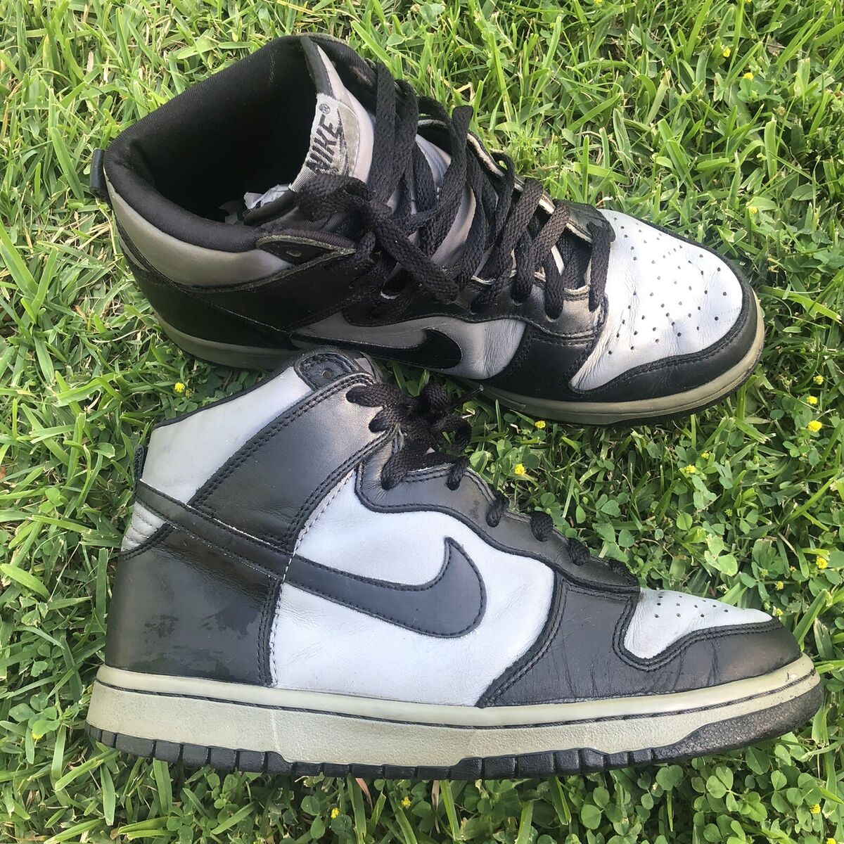 Vintage Nike 1999 Dunk High Le Black/Cool Grey 630335-002 Sneaker Mens Size  8.5