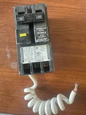 Homeline HOM250GFI 2 Pole 50 Amp 120/240V Plug In GFI  Breaker pre owned