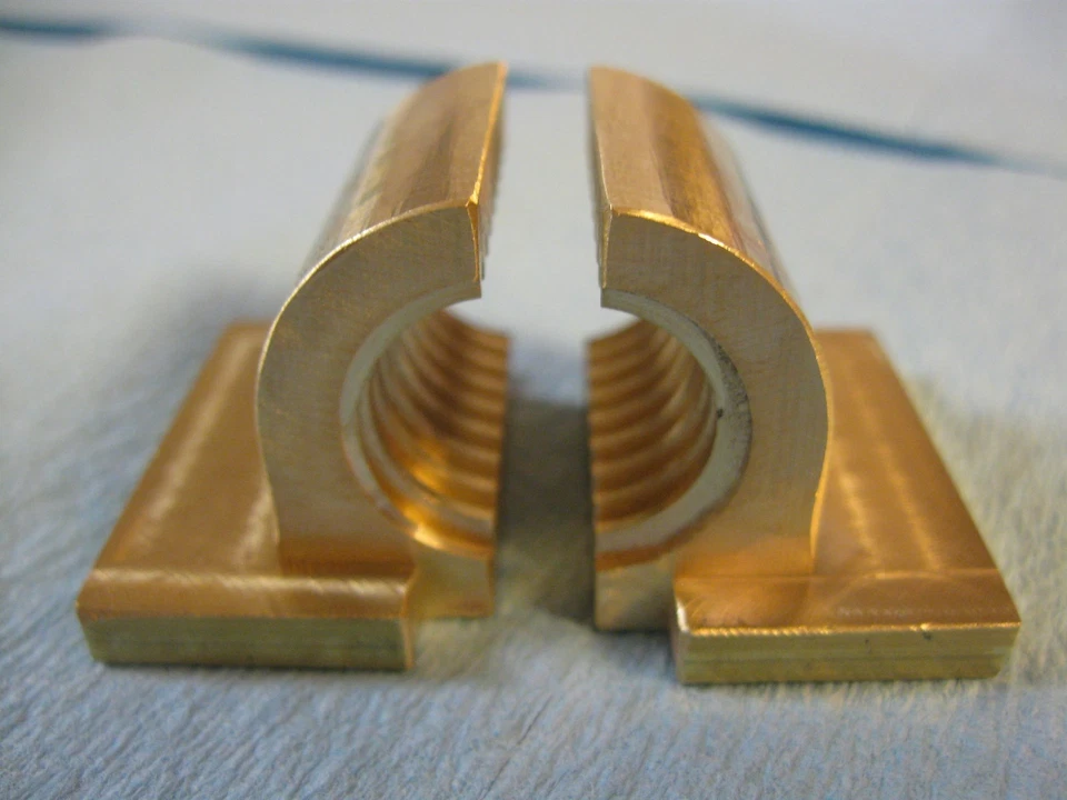 Media tuerca de torno Atlas / Craftsman 10F-12 de 10" y 12" / tuerca dividida rosca de 3/4"-8 Foto 2 de 4