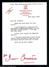 Barbara Cartland (+2000) TOP Orig. Sign. u.a. Gef&auml;hrdete Liebe + G 6466