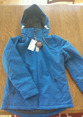 NORTH END WOMEN'S LINEAR INSULATED WINTER SNOW SKI SNOW BOARD JACKET COAT, BLUE 