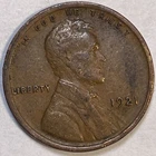 1921 Lincoln Wheat Cent Extremely Fine XF Coin #13988