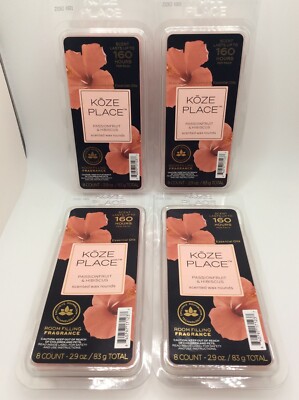 Koze Place Passionfruit & Hibiscus Wax Melts, 8 Per Pack, 32 Total