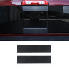 Rear Small Window Trim Decor Stickers for Chevy Silverado 2014-2017 Real Carbon