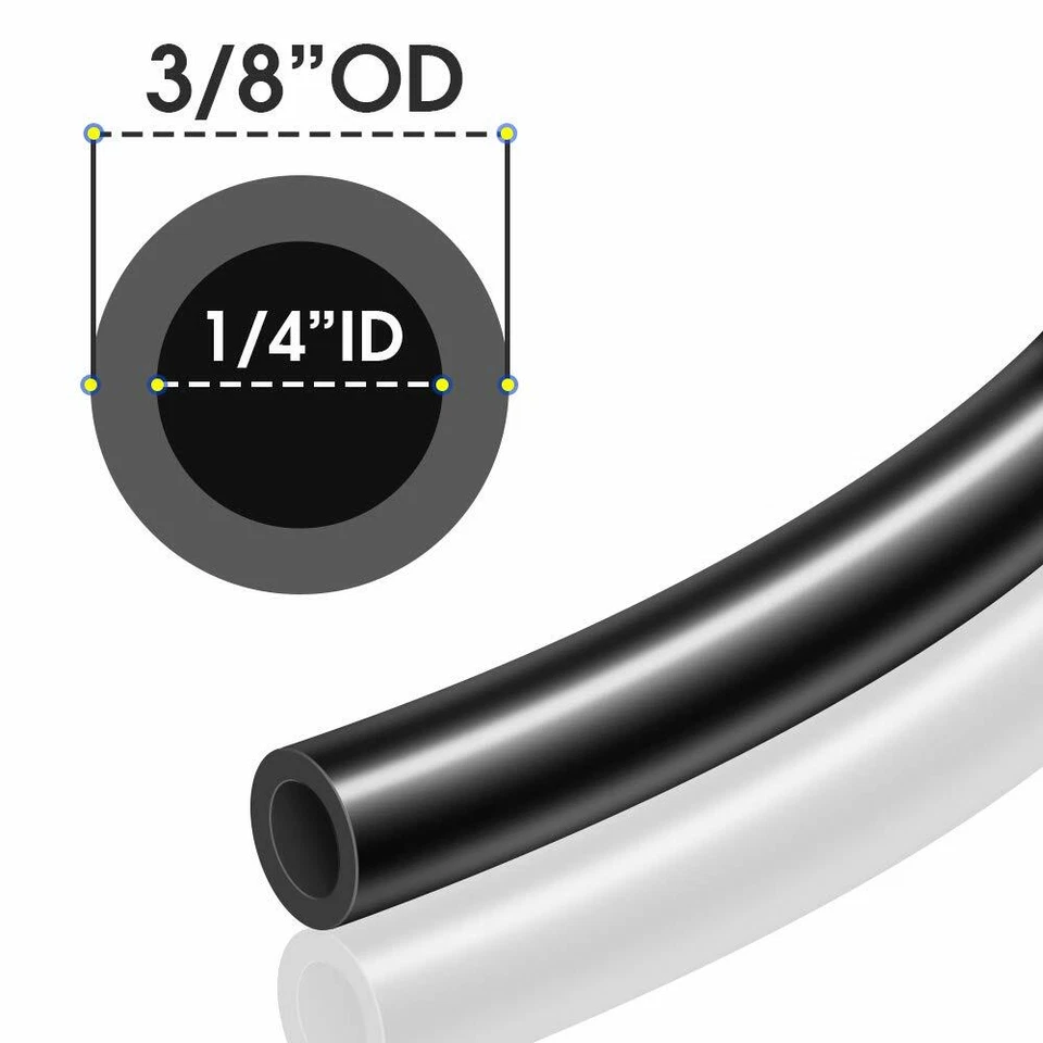 Manguera de freno de línea de aire de nailon aprobada por OD DOT de 100 pies 3/8" para bocinas de suspensión neumática Foto 2 de 4