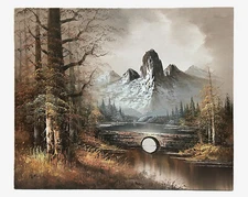 One Of A Kind Impressionist Landscape Painting Signed By Artist