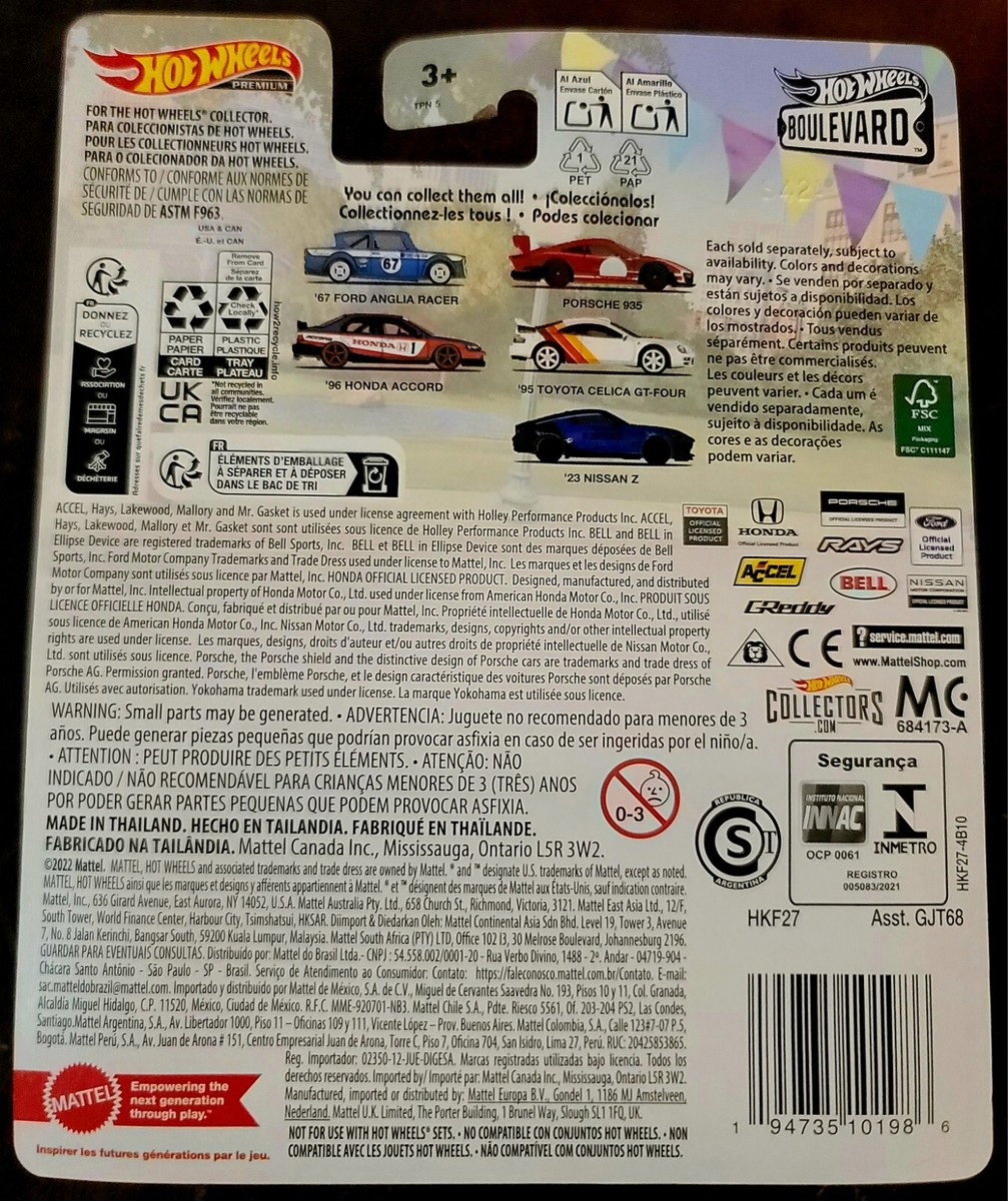 Hot Wheels 2024 Boulevard '96 Honda Accord Blue/Red/White #88 (Lot