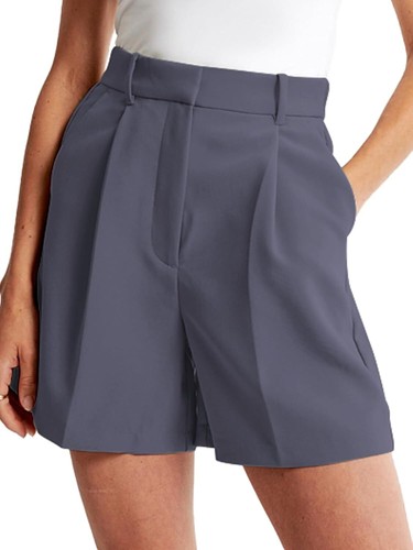 NIMIN High Waisted Tailored Work Shorts for Women Summer Casual Lightweight Offi
