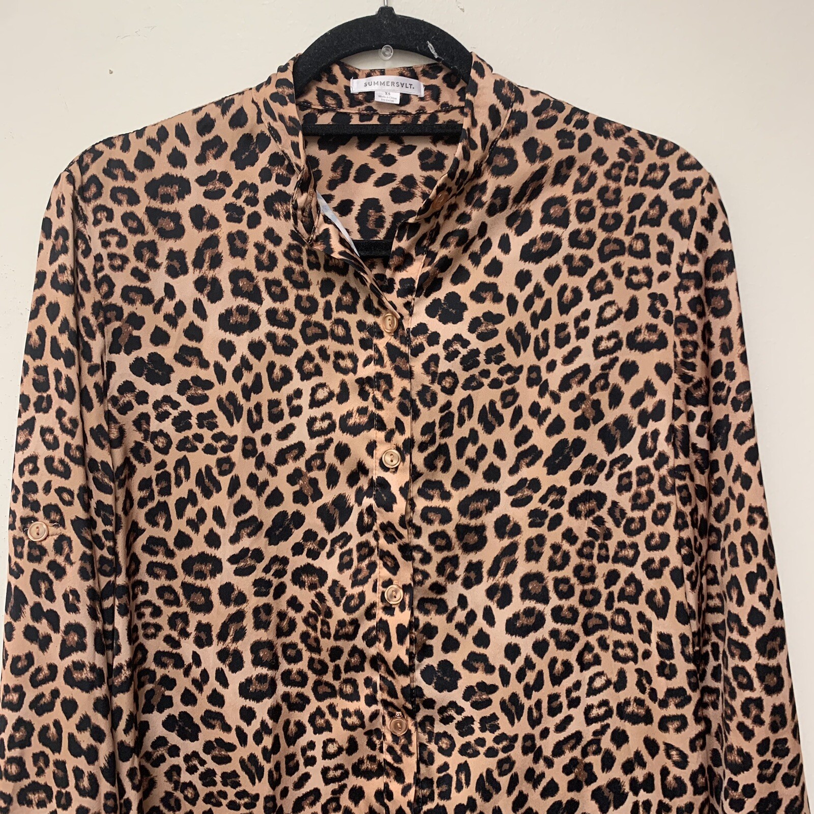 Summersalt Short Effortless Leopard Shirtdress - image 6