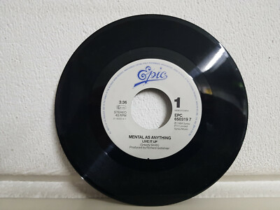 Mental as anything - Live it up / Good Friday 1987 Crocodile Dundee Single 7'' LP