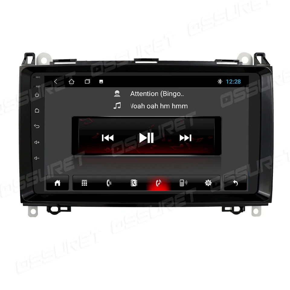 Radio GPS para coche Android12 CarPlay 4+64 GB para Mercedes-Benz W245 B200 W169 W906 DSP Foto 4 de 4
