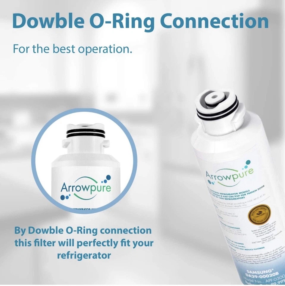 Samsung Arrowpure Refrigerator Filters, DA29-00020B, Set of Two (2). NEW Sealed - Image 3 of 4