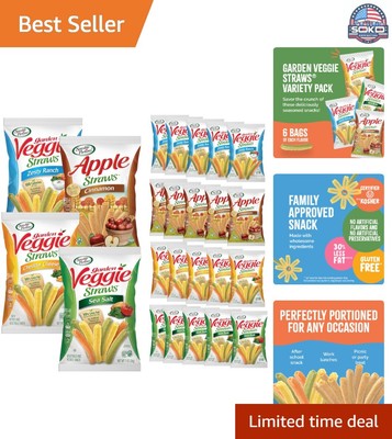 Healthier Choice Veggie Straws Pack: Gluten-Free, Kosher-Certified Snack Mix
