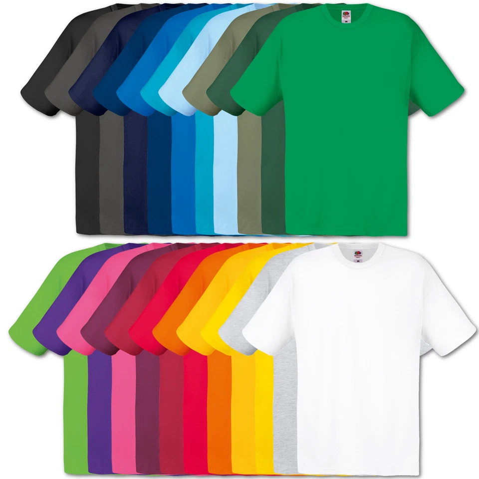 5er Fruit of the Loom Herren T-Shirt Shirt Original Tshirt Set Bunt Mix S - 5XL - Bild 1 von 1
