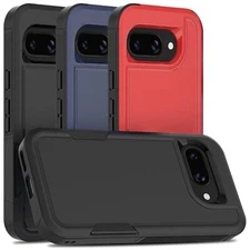 For Google Pixel 9A Phone Case Heavy-Duty Tough Rugged Dual Layer Cover
