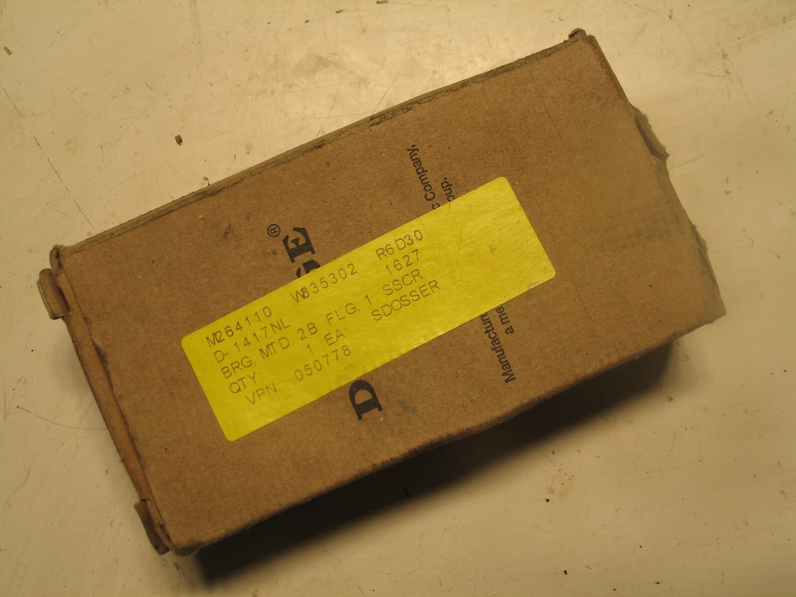 NIB DODGE BALBOR ABB F2B-VSC-100-NL 050778 2-BOLT FLANGE MNT BEARING 1" A0453