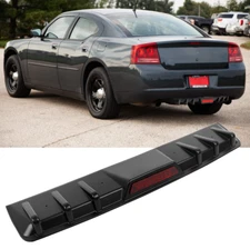 Car Rear Bumper Diffuser Lip Splitter Spoiler Trim Kit For Dodge Charger RT SRT