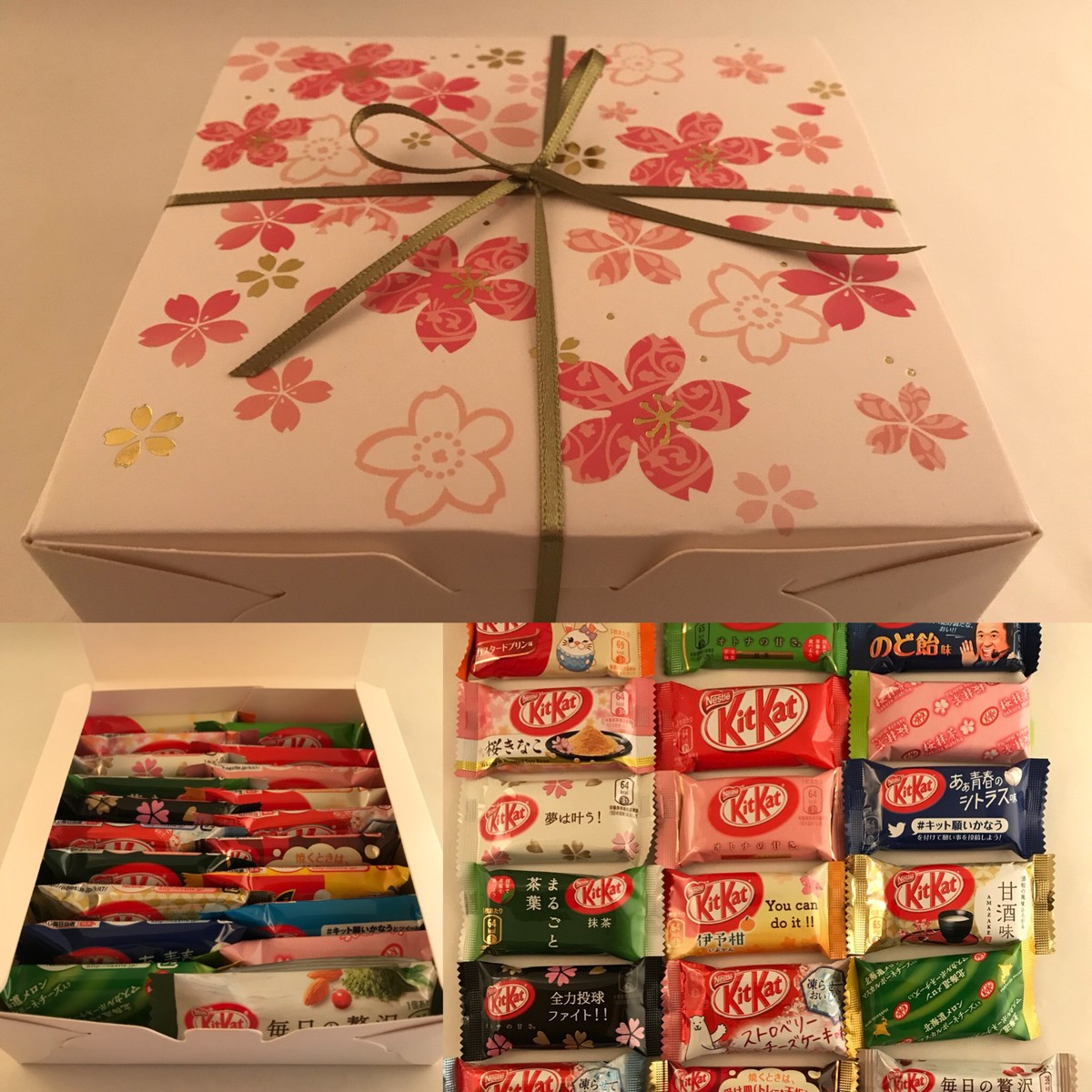 KitKat 20pc Japanese KitKat Set with Sakura Gift Box - 20flavors Kit Kat