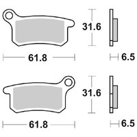 BeläGe Bremse SBS 783 Si KTM SX 19 16 85 2003 2010