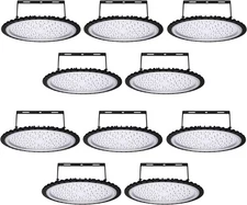 10Pack 300W UFO high Bay Lights 30000LM Super Bright Warehouse led Light Fixture