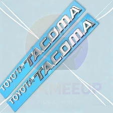 2x Fender Left Right Emblem Chrome Badge For 1995-2004 Tacoma Letter Accessories