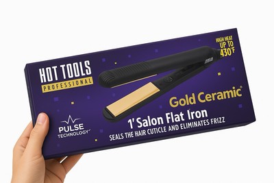 Hot Tools  Dual Voltage Professional 1  24K Gold Ceramic Flat Iron