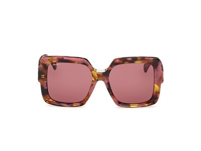 MAX MARA Ernest MM0088 55S Pink Havana Square Plastic Sunglasses Frame 56-18-140