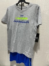 Under Armour boys 2 piece short outfit ast sz