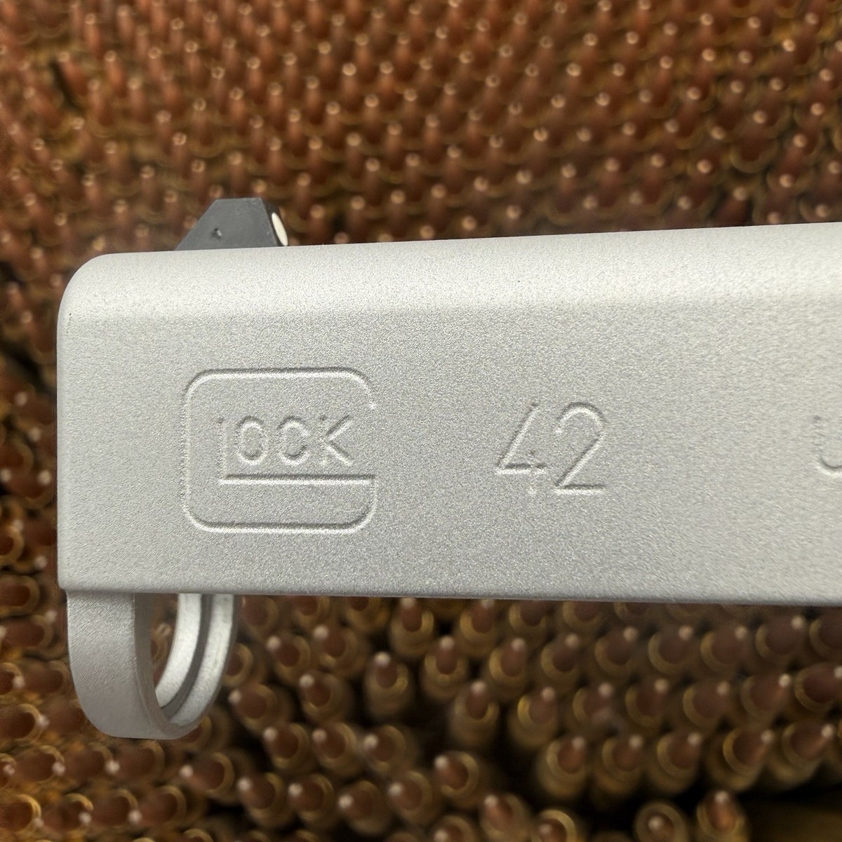 Glock 42 Factory OEM Stripped Upper Slide Silver Cerakote NEW USA
