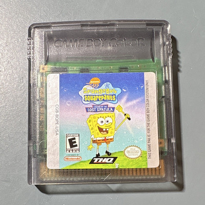 THQ SpongeBob SquarePants Legend of the Lost Spatula GBC E NTSC-U/C