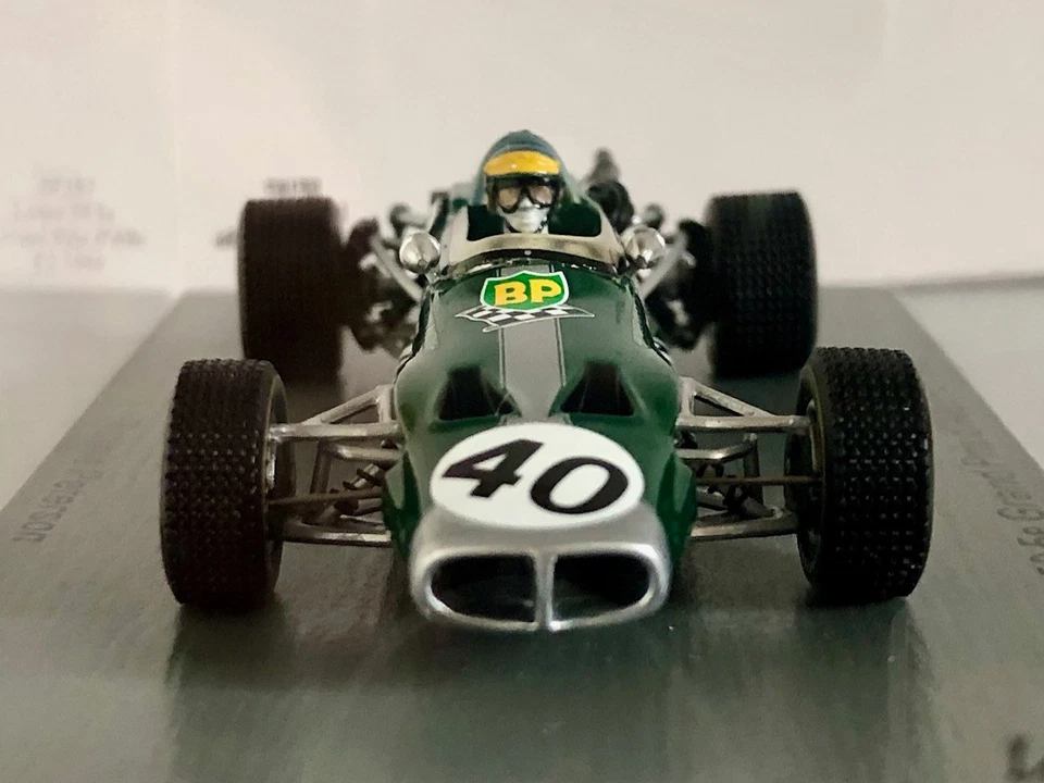 F1 1/43 Spark SF187 Lotus 59 N°40 R.Peterson 5e Grand Prix D'Albi F2 1969, Used - Immagine 4 di 4