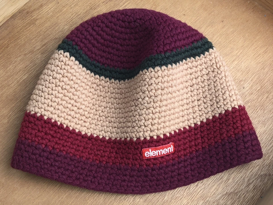 Vintage Element Beanie Skullcap Skate Grunge Texturizado Y2K - Imagem 3 de 4