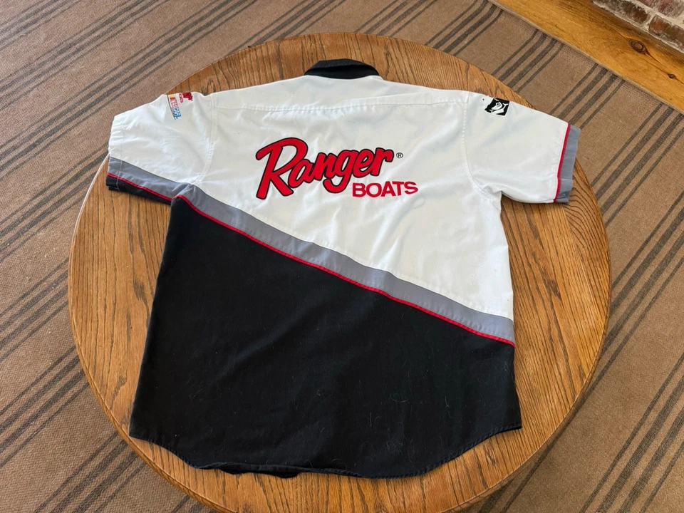 Camisa de pesca NASCAR Ranger Boats para hombre talla XXL Ranger Cup blanca negra RARA boa Foto 2 de 4