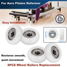 For Aero Pilates Reformer Wheels Rollers Replacement 4PCS Smooth Long-lasting
